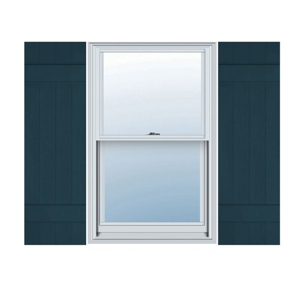 Ekena Millwork Lifetime Vinyl, TailorMade 4 Board Joined (2 Batten), Board-n-Batten, Shutter Loks, LJ4C14X05400MB, PR LJ4C14X05400MB - main